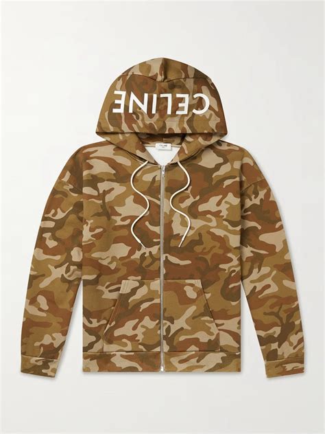 celine camo hoodie|celine hoodie women.